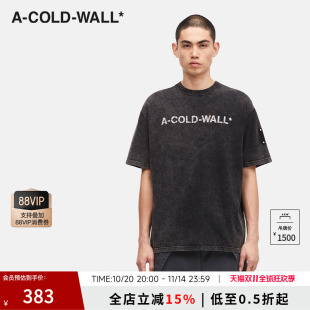 短袖 ACW春夏男女同款 做旧褪色潮流T恤ACWMTS186 明星同款