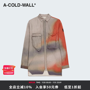 夹克外套个性 渐变纯棉衬衫 ACW春夏男女长袖 ACWMSH106A 折扣
