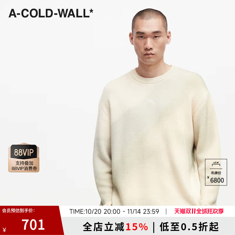 ACW针织衫纯羊毛圆领明星同款