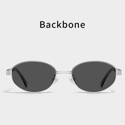 2026新款fake同款个性老钱风墨镜高级感椭圆半框太阳眼镜backbone