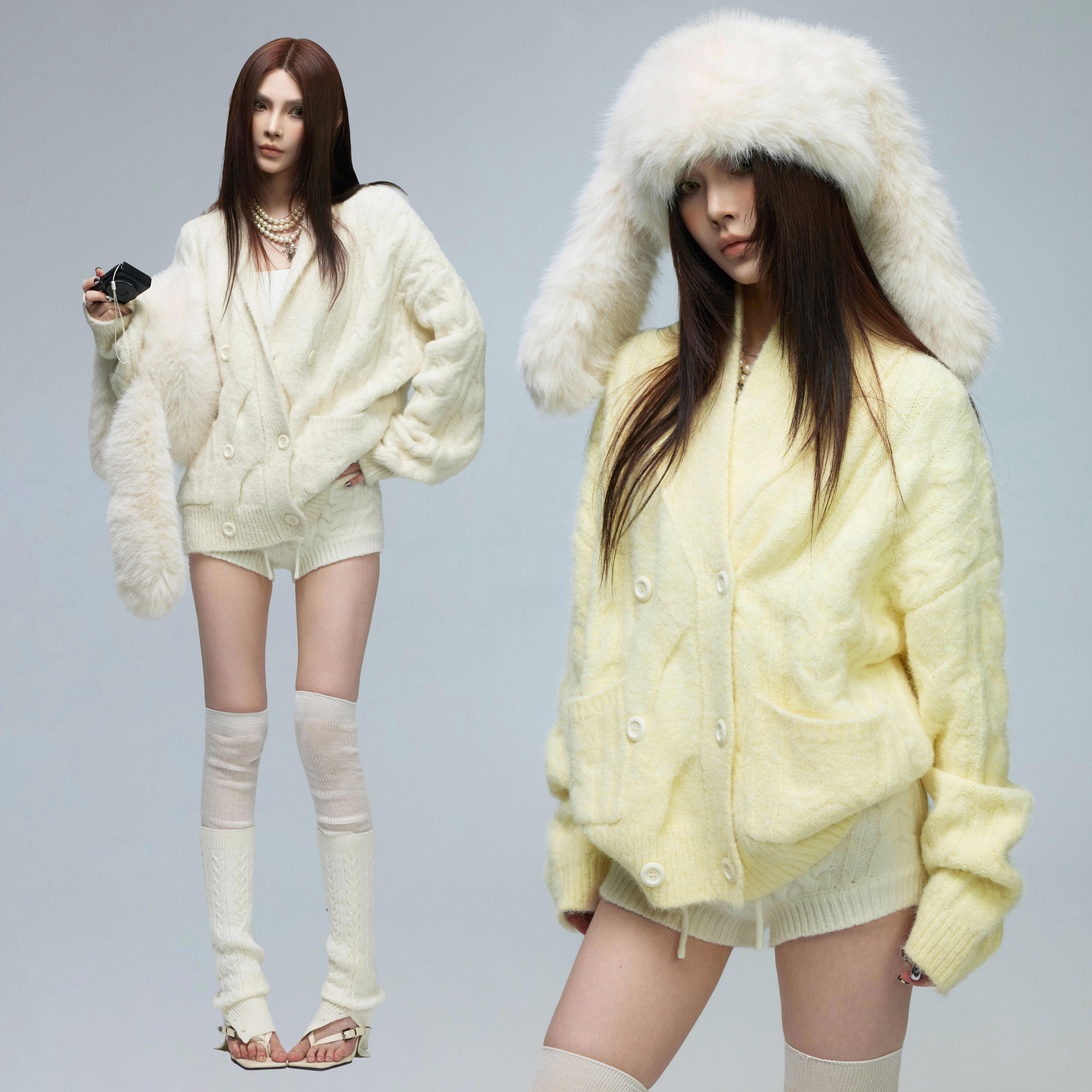 common in 0120 随遇而搭V领立体绞花双排扣针织开衫秋冬百搭毛衣,女装/女士精品,毛针织衫,淘宝优惠券,粉丝福利购,淘宝优惠卷