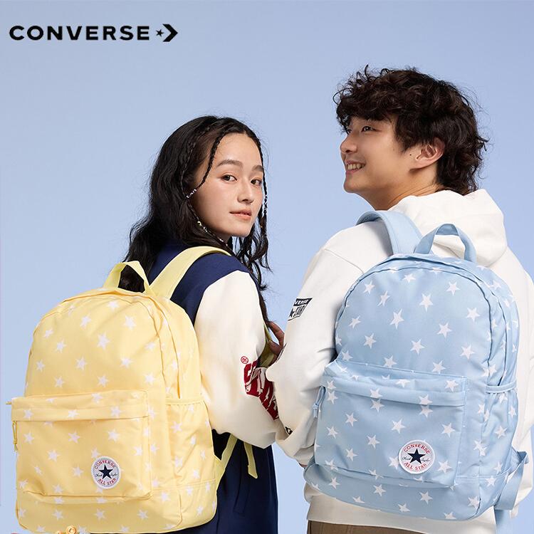 Converse匡威双肩包初中学生书包星星中号背包鹅蛋黄CV2443023PS