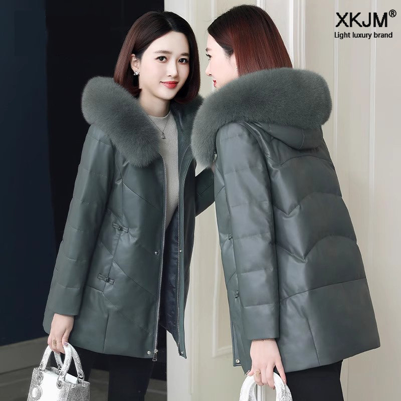 海宁真皮羽绒服女2026年冬季