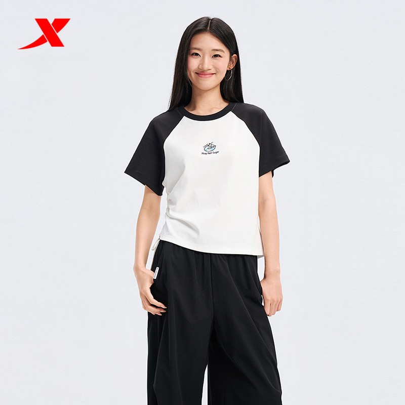 特步短袖T恤女2026夏季