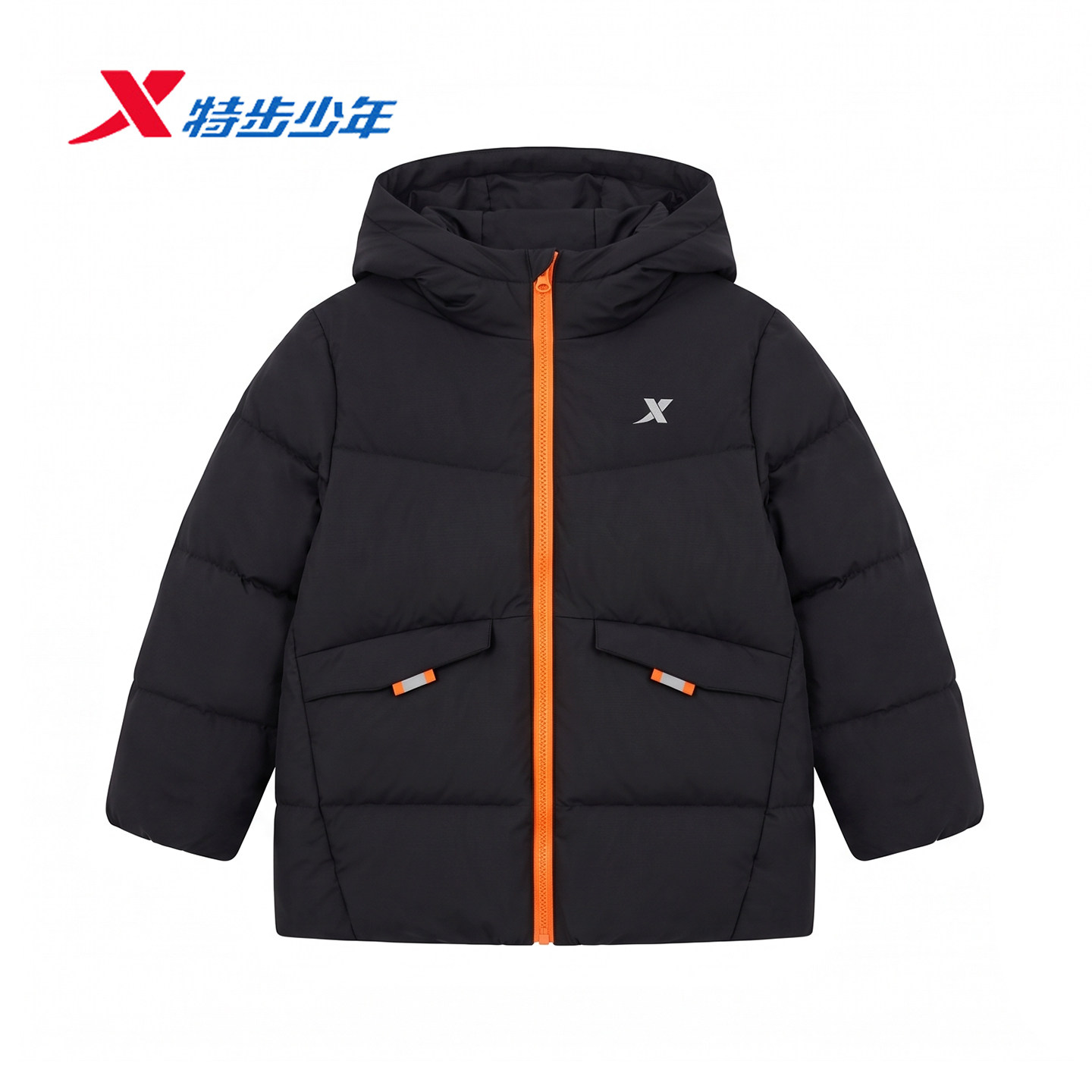 特步儿童羽绒服男小童2026冬季新款加厚保暖运动上衣674425193093