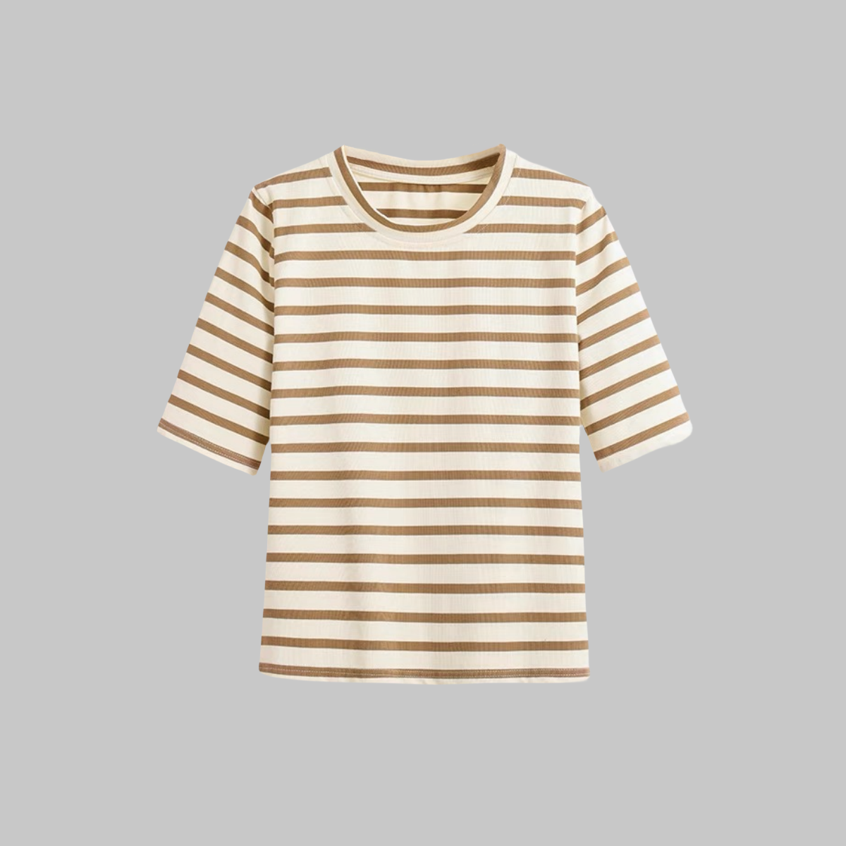 大洪官方严选店圆领条纹T恤