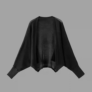 大洪官方严选店女神的新衣夏季新款防晒UPF50+镂空慵懒感针织开衫