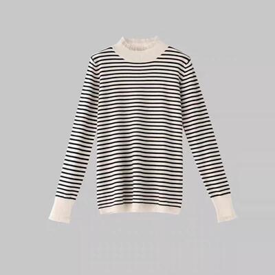 大洪官方冬日序曲花边领针织衫