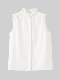 叠穿神器 内搭荷叶领无袖 衬衫 大洪官方 背心显瘦百搭打底衫 衬衣