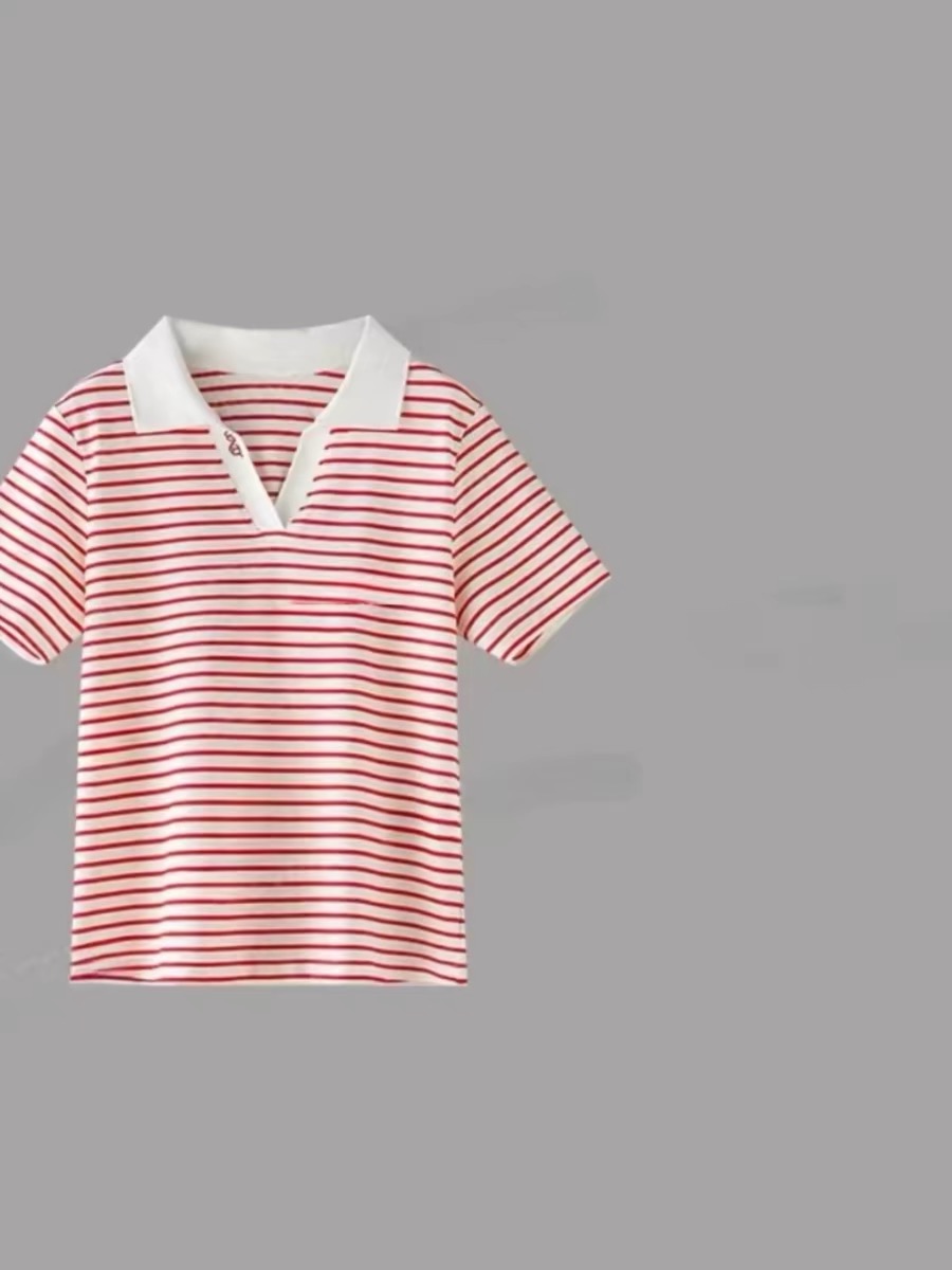 大洪官方严选平衡Tpolo领T恤女