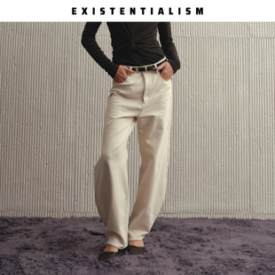 EXISTENTIALISM 冬季新款 小脚口软牛仔裤女宽松休闲日常阔腿裤