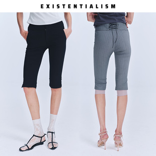 EXISTENTIALISM26SS新款不对称腰头中裤