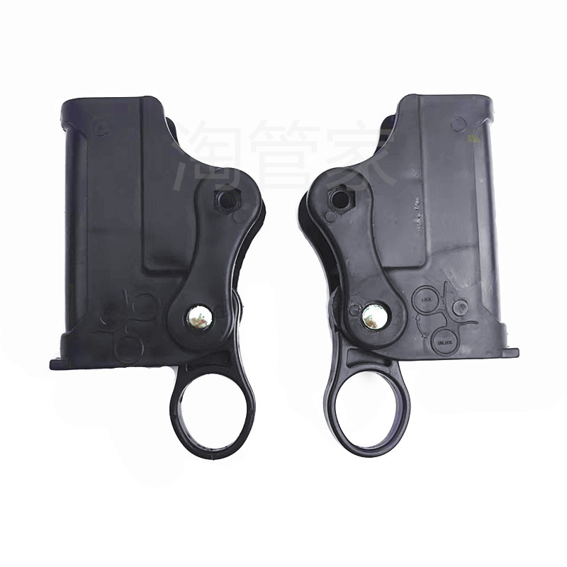 躺椅配件直径1.9cm圆管2cm宽加固方形单排齿刹车锁扣