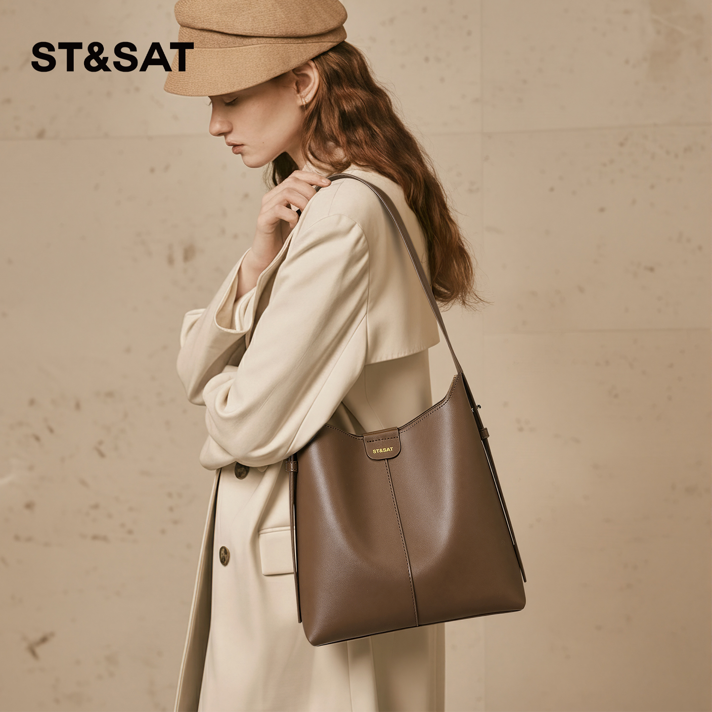 星期六女包托特包大容量水桶包