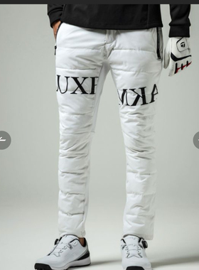 24313 出口日本潮牌高尔夫服装男士秋冬新品夹棉保暖长裤