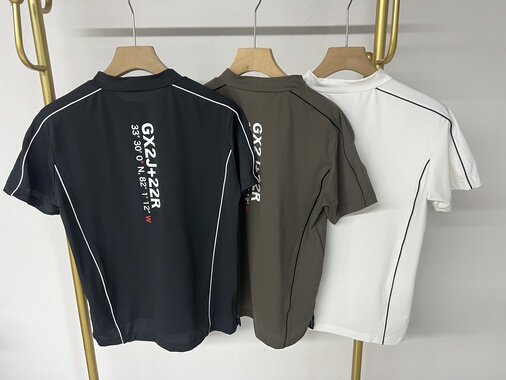 20113 日本奢侈贵牌Golf高尔夫男女装夏季速干半高领短袖T恤百搭