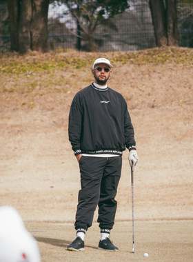 24302 日本潮牌Cph/Golf高尔夫男士秋冬尼龙双层套头夹克卫衣防水