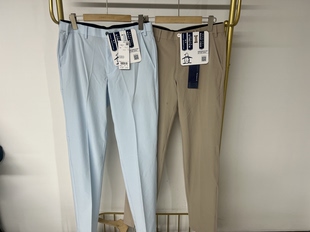 高尔夫长裤 夏季 运动弹力休闲户外速干华夫格 日单企鹅男士 13h69