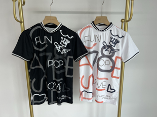 15y01出口日本一支花高尔夫女士夏季小高领短袖凉感速干透气弹力