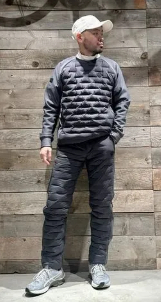 24114 日本奢侈贵牌BR高尔夫服装男士25秋冬羽绒保暖防风圆领卫衣