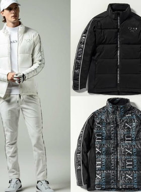 29M03 出口日本潮牌秋冬高尔夫男士长袖棉服弹力防风保暖外套推荐