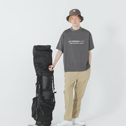 22157 出口日单潮牌高尔夫男女同款圆领短袖上衣速干凉感弹力百搭