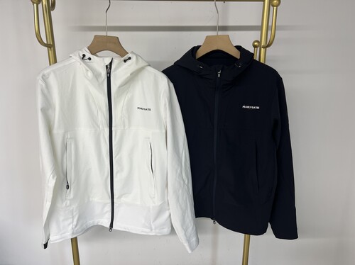 16M06 出口余高尔夫衣服男女秋季新款运动防风拉链外套连帽夹克
