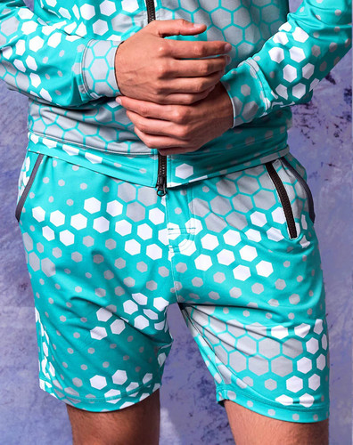 13m32 日潮MUTA高尔夫男女同款短裤水陆两用满印速干透气弹力舒适