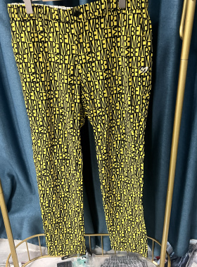 29L009 高尔夫男士裤子春夏秋薄款满印 GOLO 速干弹力直筒 热销款