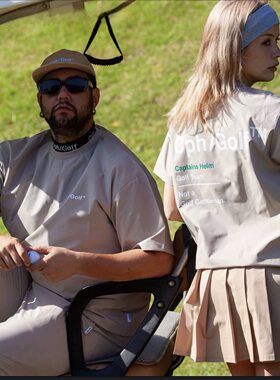 23219 潮牌Cph/Golf高尔夫球衣服装男女情侣款春夏季圆领短袖卫衣