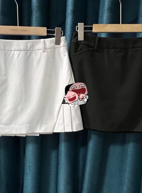 29W25 出韩单高尔夫女士夏季短裙新款PX防走光半百褶速干运动包臀