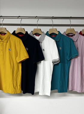 11C37捡漏出口余夏季薄款新款高尔夫男士短袖T恤韩版修身透气速干