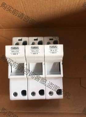 功能正常议价 SIBA保险丝底座 5105804.3 3P 600V 三