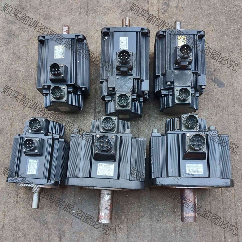 功能正常议价 安川二系1kw带刹车伺服电机SGMGH-09ACA6C