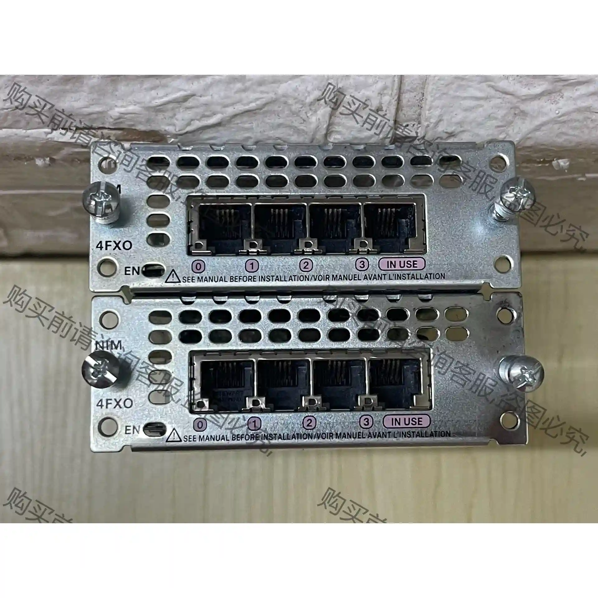 Cisco思科 NIM-4FXO 2个 先议价 拆机货包好