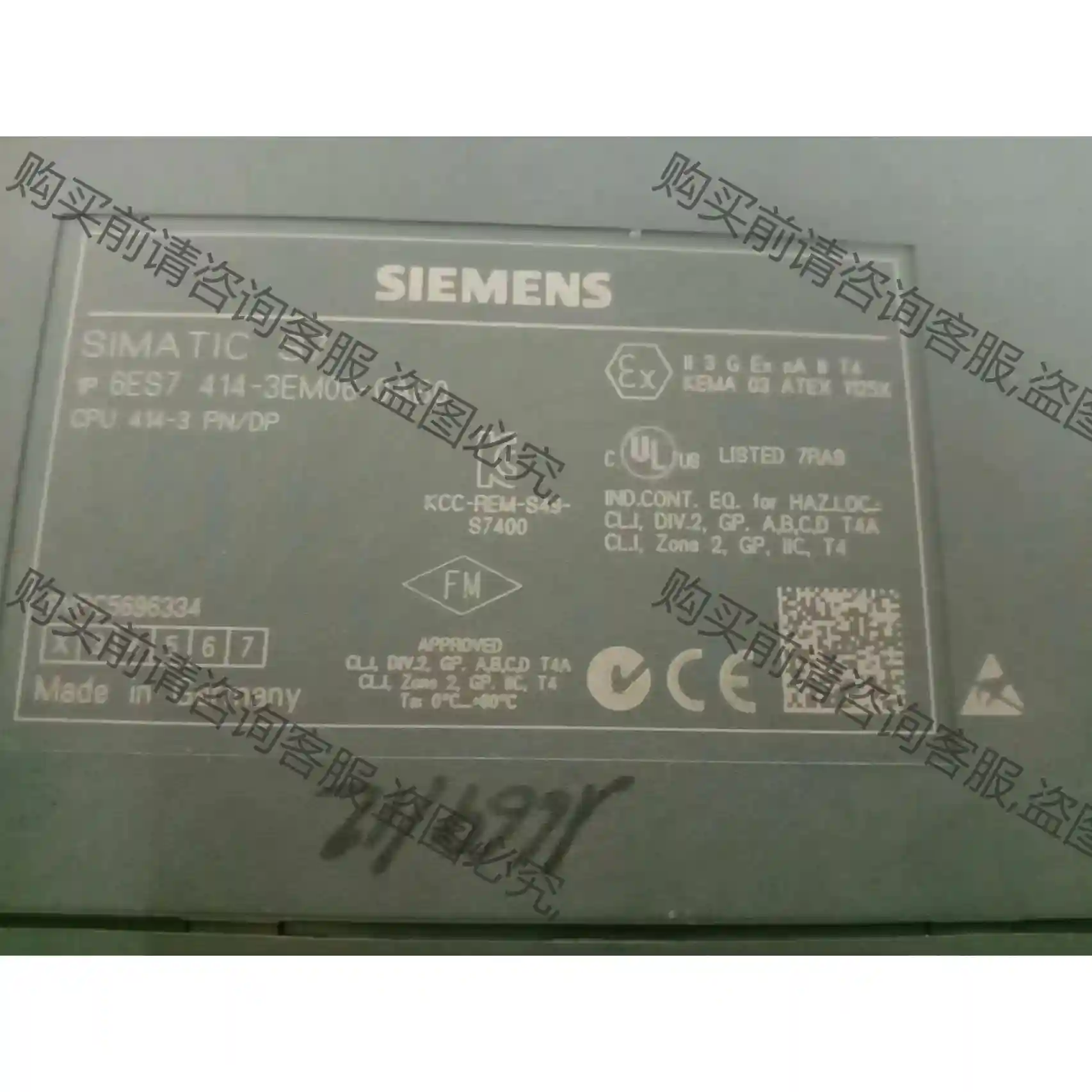 西门zi 6ES7 414-3EM06-0AB0 先议价 拆机货包好
