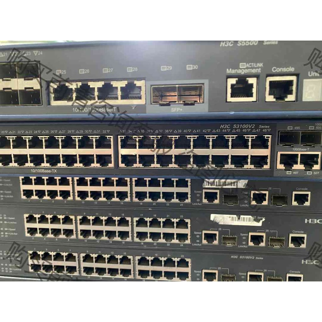 功能正常议价 H3C S5500-34F-HI 万兆可管理交换机 24口千