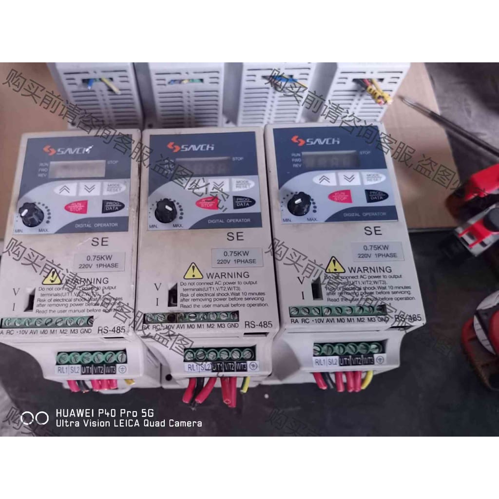 功能正常议价 三基变频器SE-20071A 0.75KW 220V 拆机件
