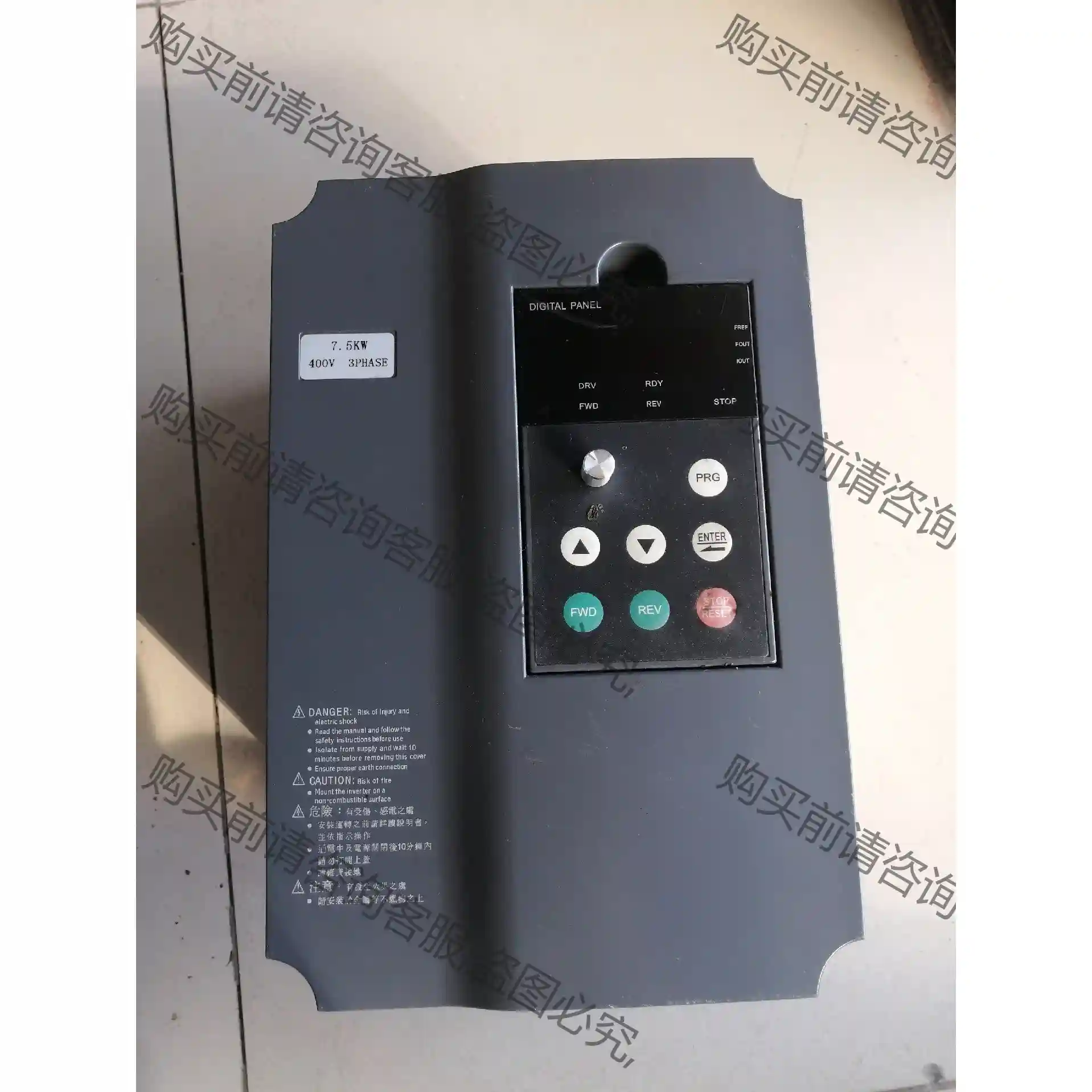 众辰变频器7.5KW，NT3400A，380V二手拆机 功能 先议价 拆机货包