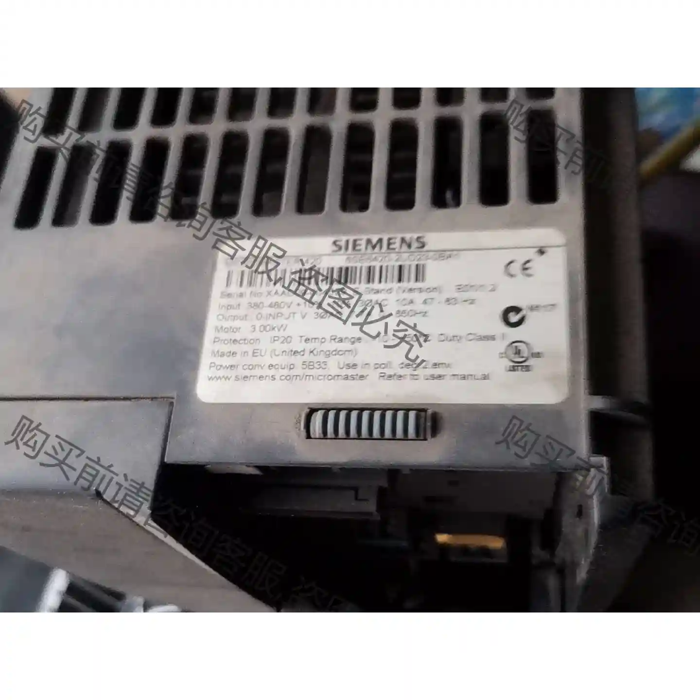 西门zi变频器6SE6420-2UD23-0BA1拆机功能好没 先议价 拆机货包好