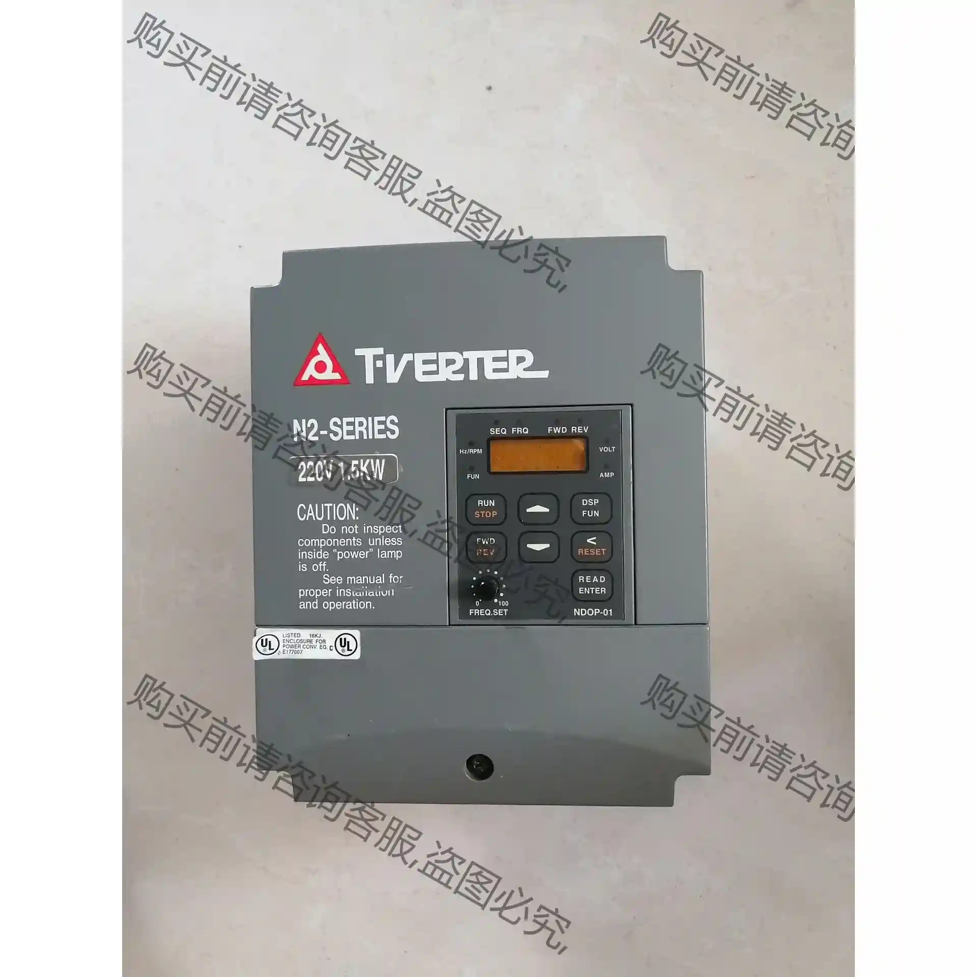 台安变频器N2-202-M 1.5KW 220V 拆机 先议价 拆机货包好