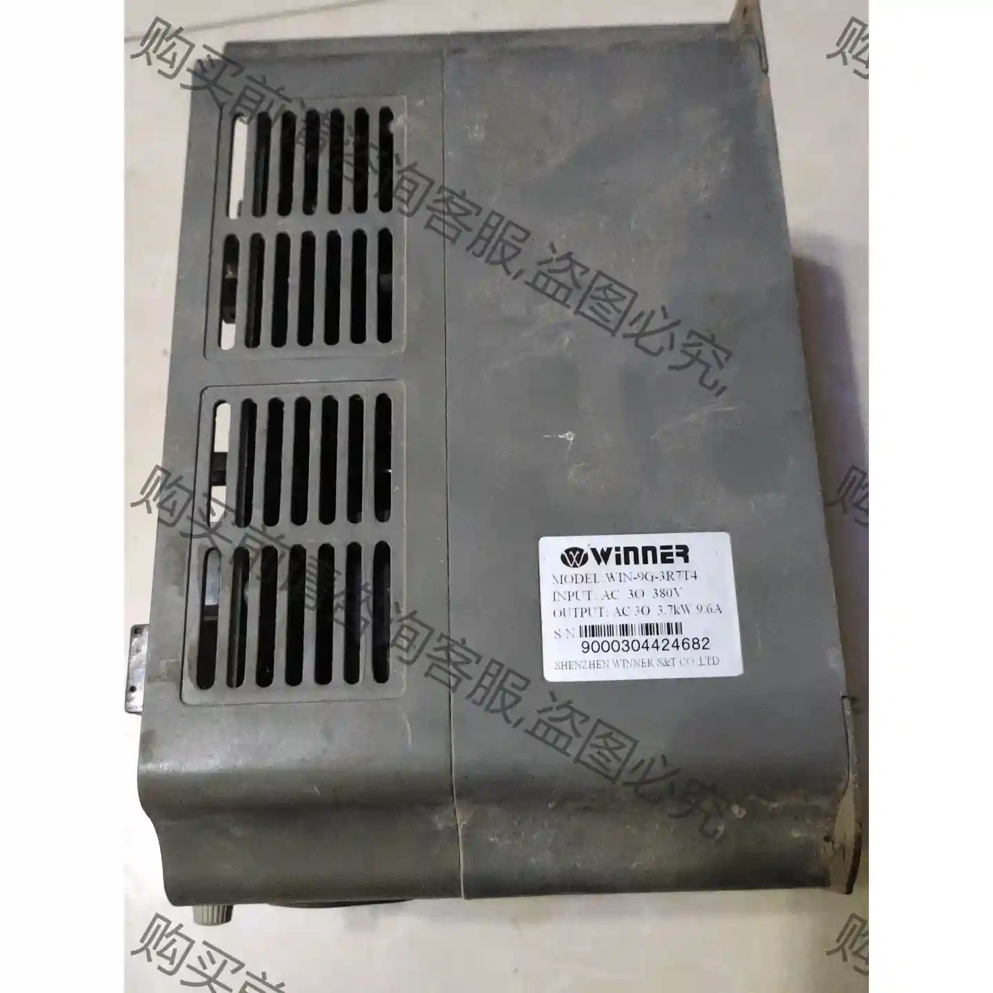 微能3.7kw变频器WIN-9G-3R7T4无面板,面板丢失 先议价 拆机货包