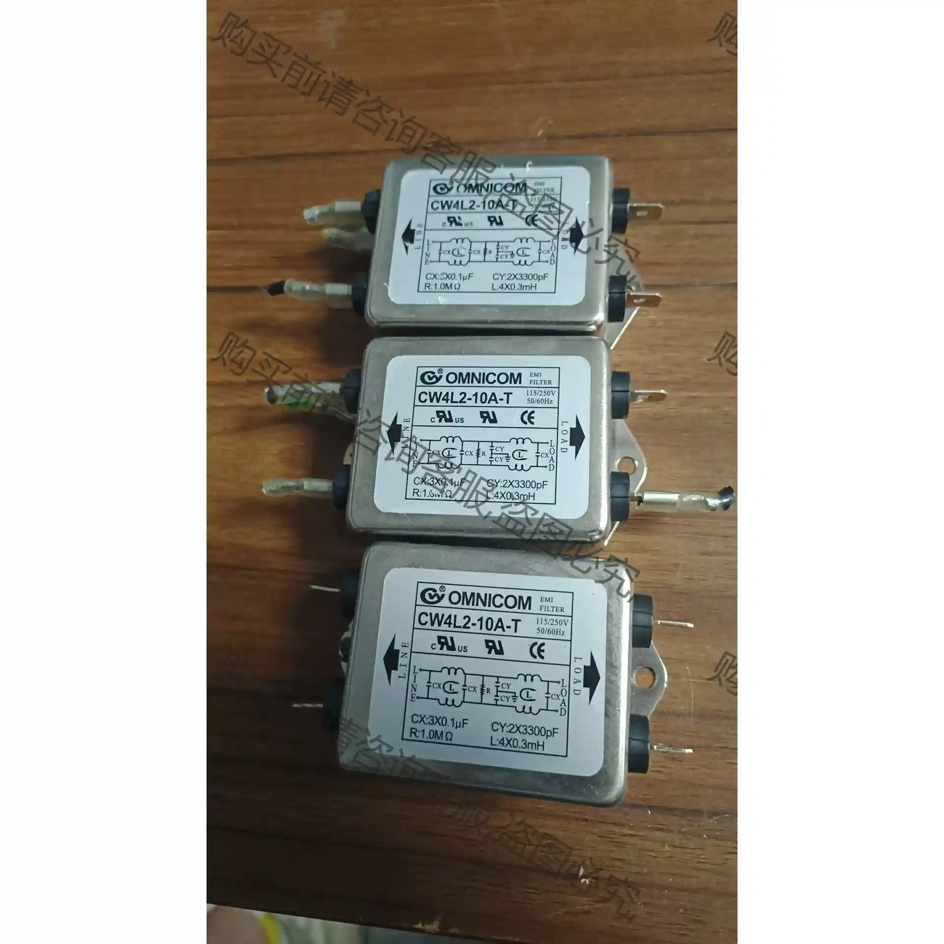 台湾OMNlCOM电源滤波器型号CW4L2-10A-T现货几 先议价 拆机货包好