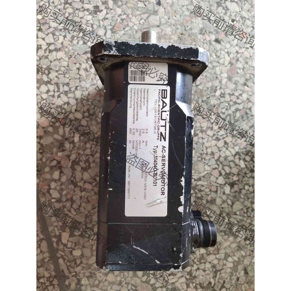 功能正常议价 原装进口BAUTZ伺服电机M404D－B0101成色图片实物