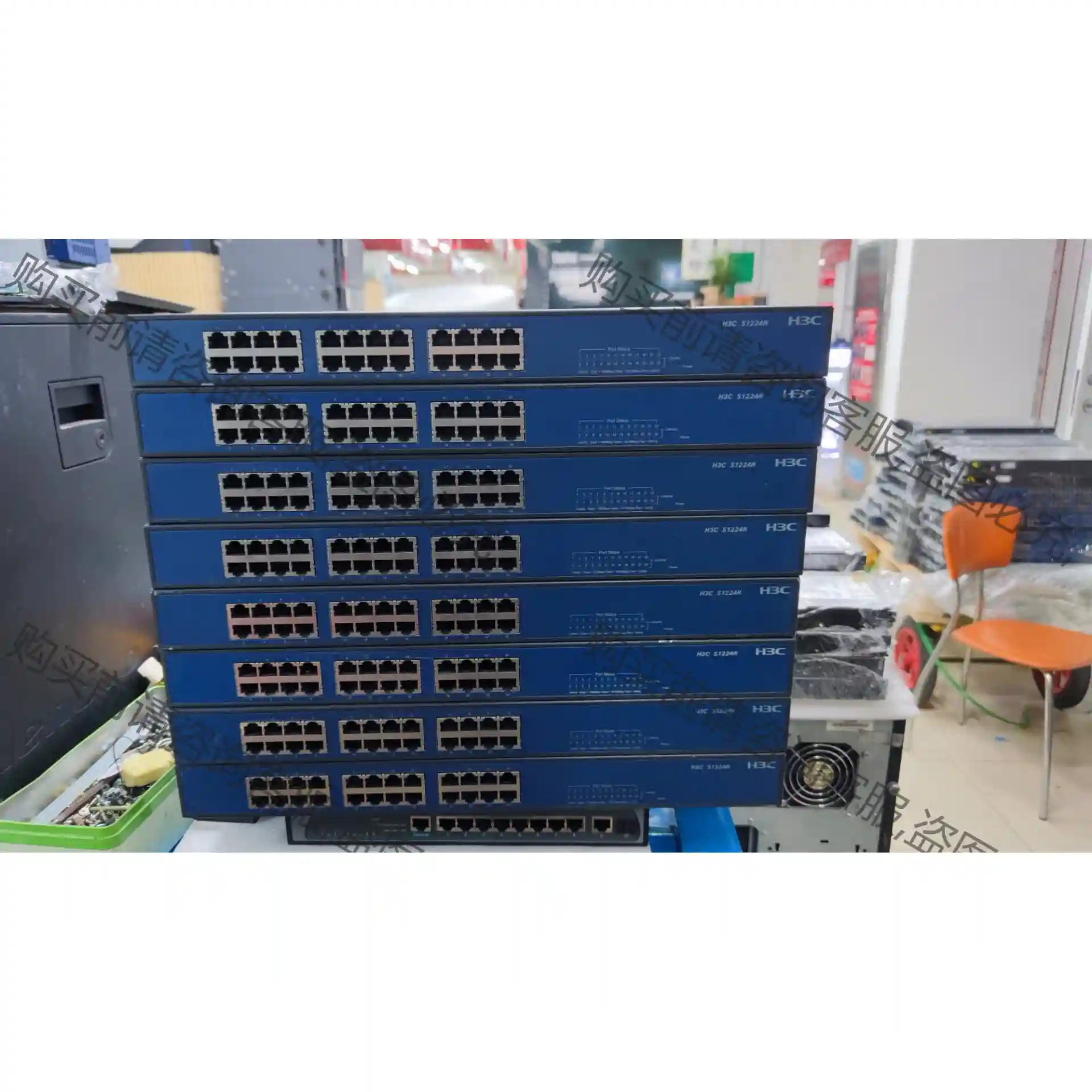 新款h3c全千兆24口交换机s1224rv2。成色bu错，只是 先议价 拆机