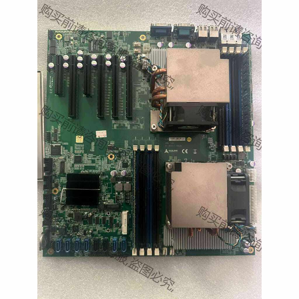 功能正常议价 工业ji母板#ADLINK凌华科技IMB-S90 5个PCIe