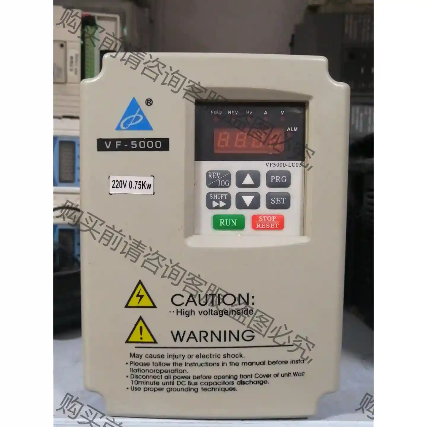 派尼尔变频器VF5000－C2D0P7G 220V 0. 先议价 拆机货包好