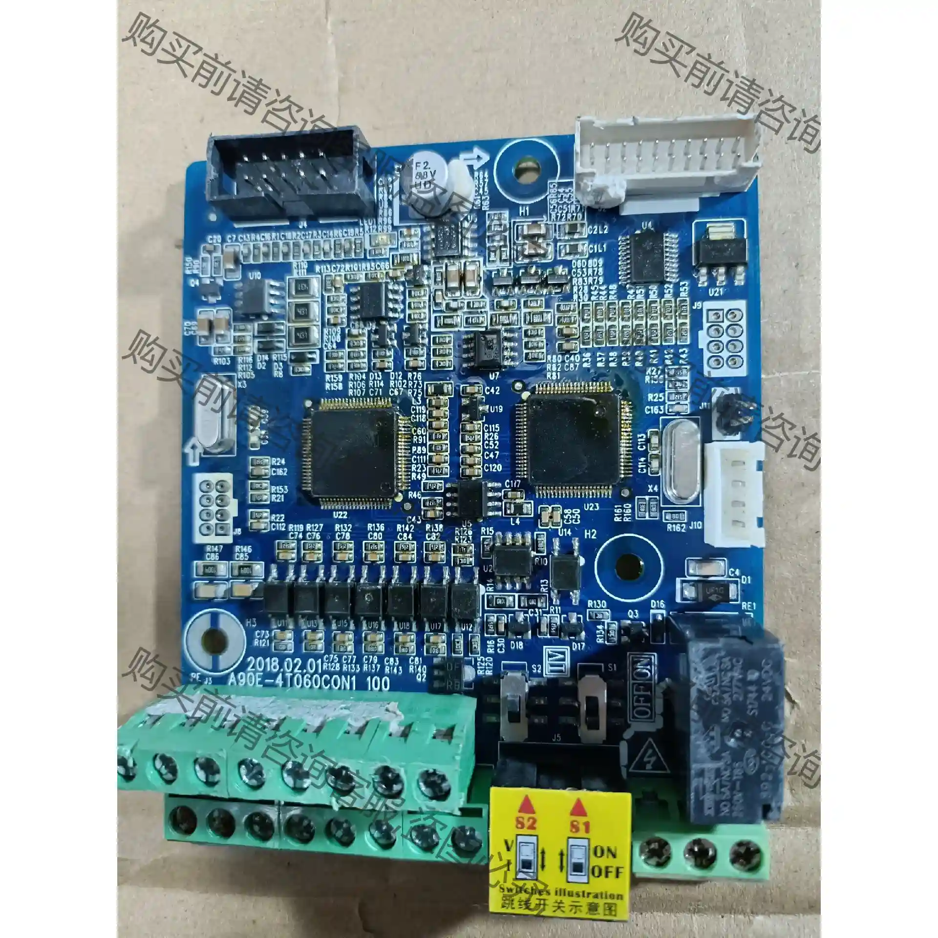 A90E-4T060正弦变频器主板，机器型号A90E-4T0 先议价 拆机货包好