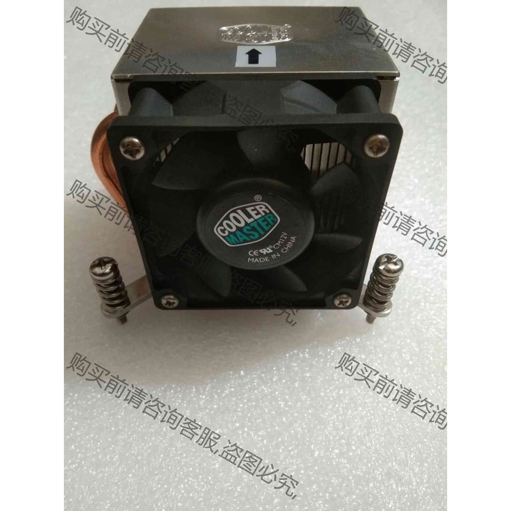 功能正常议价 原装酷冷散热器 2U侧吹 四铜管 风扇温控