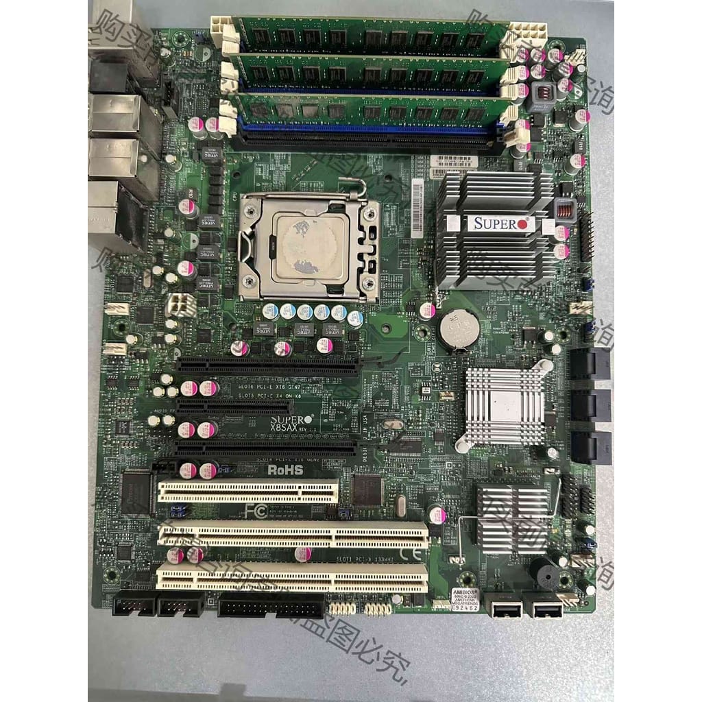 功能正常议价 原装超微X8SAX工控主板REV 1.1 送内存CPU
